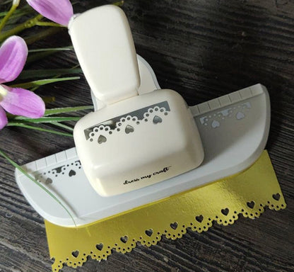 Dotted Heart Border Punch
