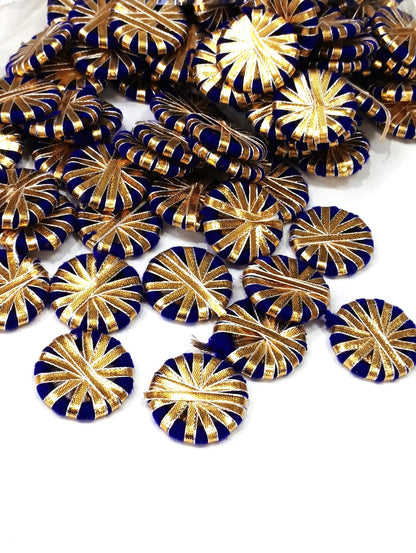 Gotta Patti Ring - Blue - 100 pieces