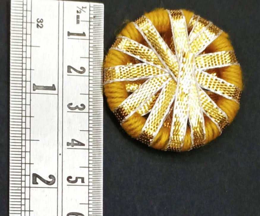 Gotta Patti Ring - Yellow - 100 pieces