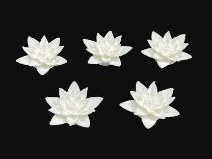 30 mm Lotus Flower Miniature- 10 pieces , Design 850