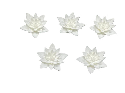 30 mm Lotus Flower Miniature- 10 pieces , Design 850