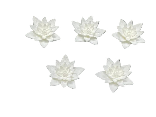 20 mm Lotus Flower Miniature- 10 piece , Design 852