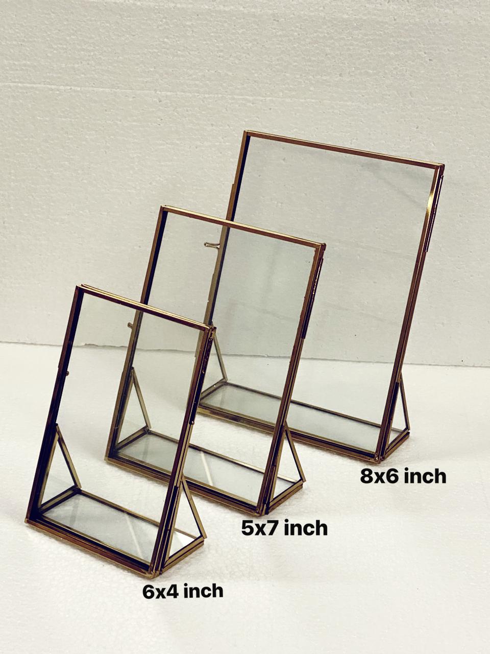 Vintage Glass Frame with stand – 6 x 4 inch