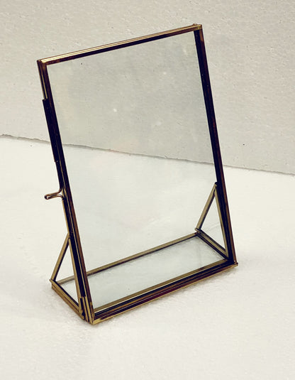 Vintage Glass Frame with stand – 7 x 5 inch