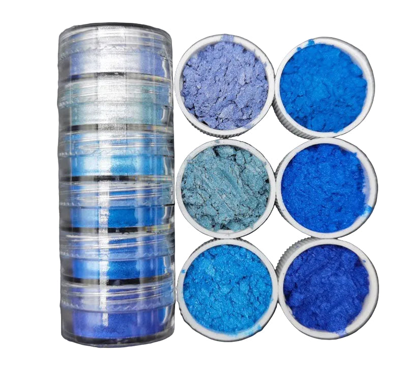 Mica Pigment set - 2 BLUE theme
