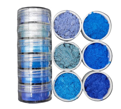 Mica Pigment set - 2 BLUE theme