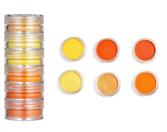 Mica Pigment Set -10, Orange theme
