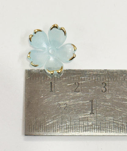 Flower Beads - 50 gm Blue