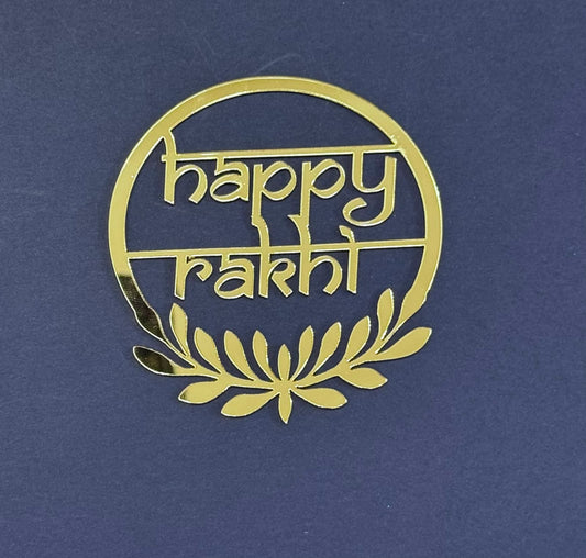 Acrylic cutout - Happy Rakshi - 1 piece Design 2