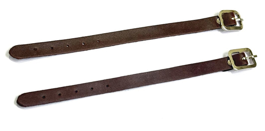 Leather Belt for Travel / Luggage Tag - Brown
