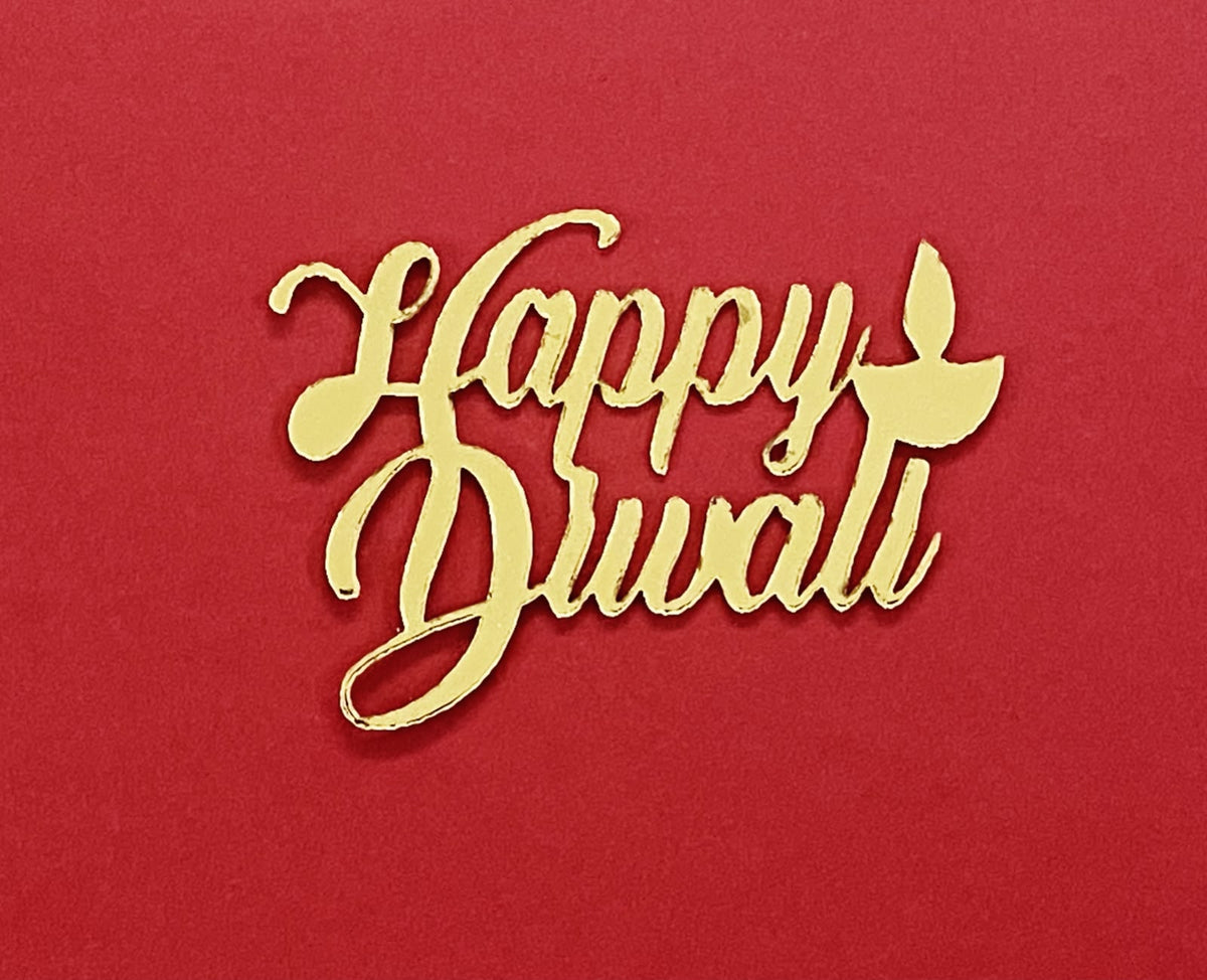 Acrylic cutout - Happy Diwali - 6 pieces