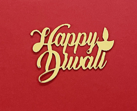 Acrylic cutout - Happy Diwali - 6 pieces