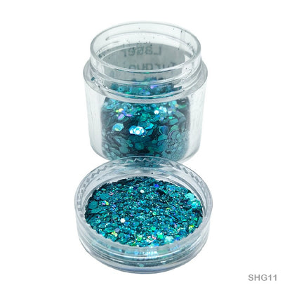 Shimmer Glitter Laser Turquoise Blue