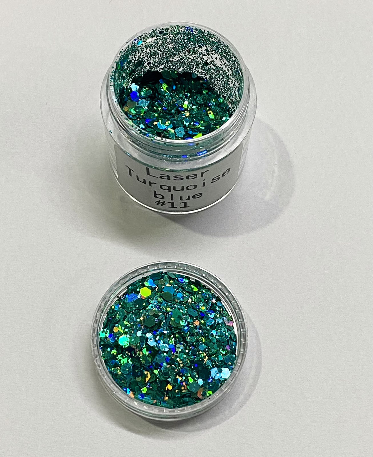 Shimmer Glitter Laser Turquoise Blue