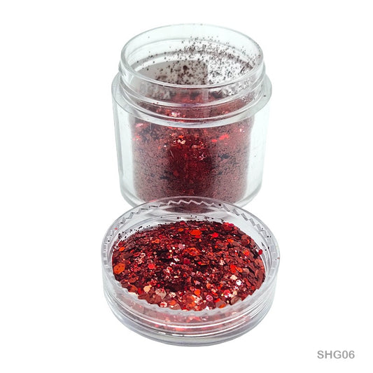 Shimmer Glitter Laser Red