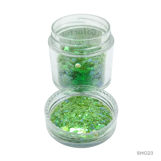 Shimmer Glitter Colorful Light Green