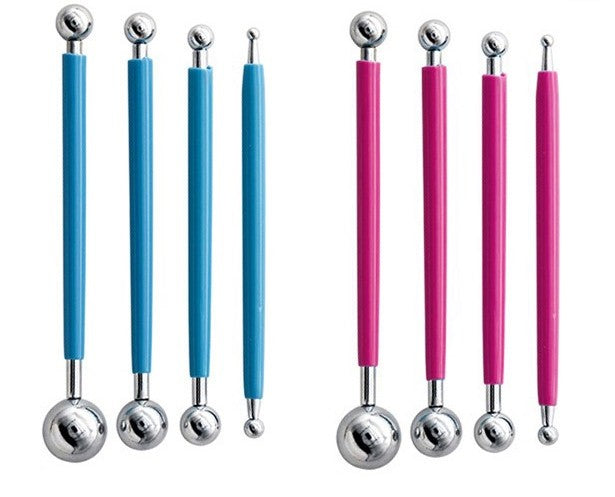 Double Sided 4 Tools Modelling Stainless Steel Ball Tools