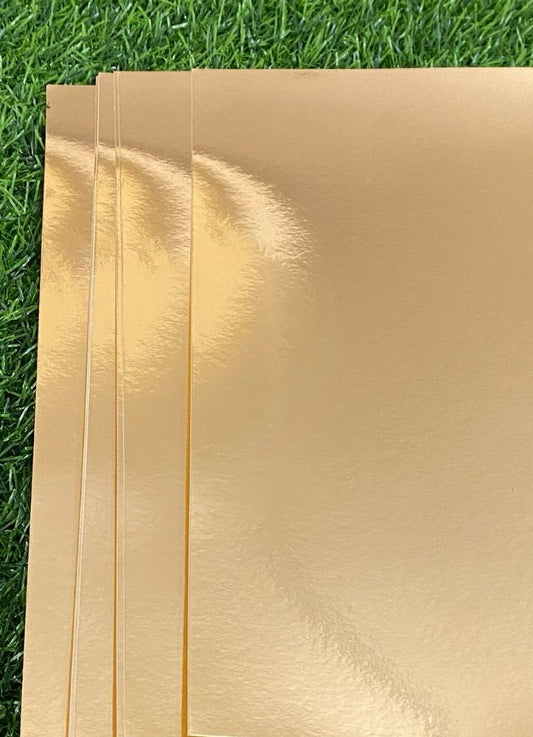Rose Gold Mirror Cardstock 250 GSM- 50 Sheets- A3