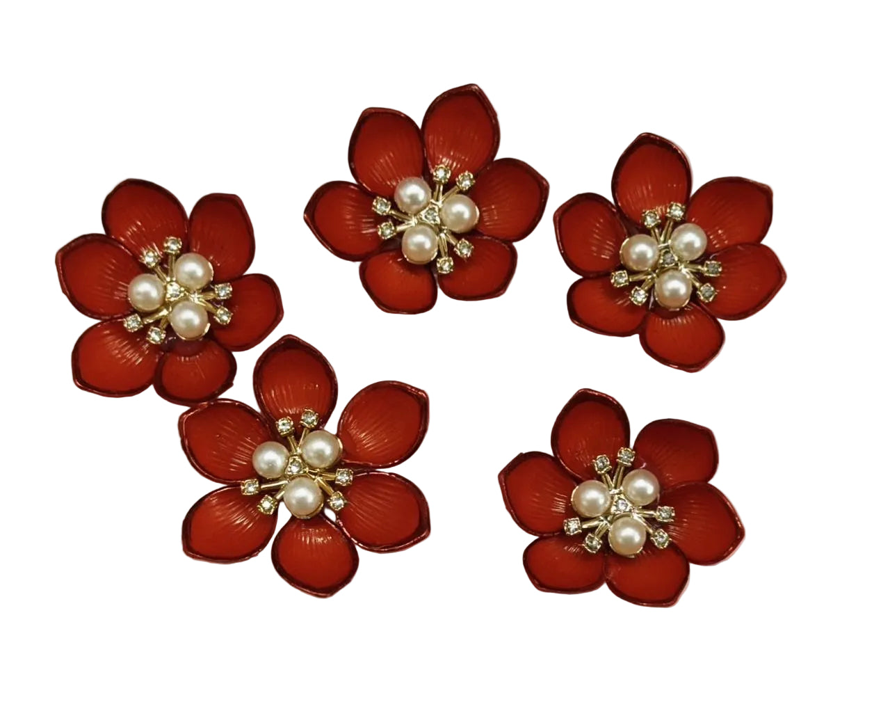 Red Artificial Flower - 10 pieces Shade -1