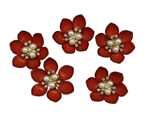 Red Artificial Flower - 10 pieces Shade -1