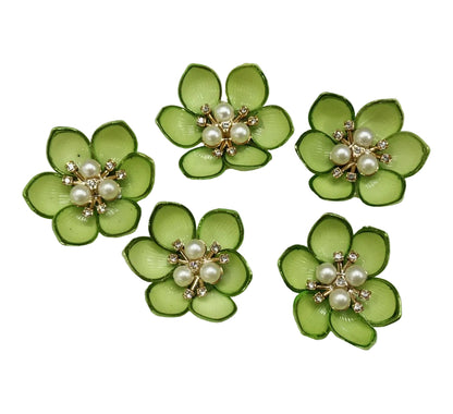 Green Artificial Flower - 10 pieces Shade -2