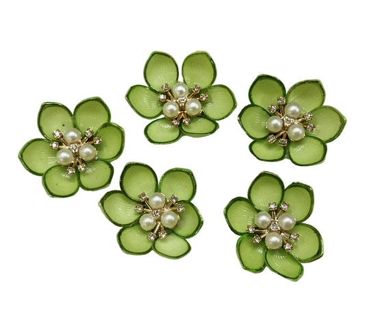 Green Artificial Flower - 10 pieces Shade -2