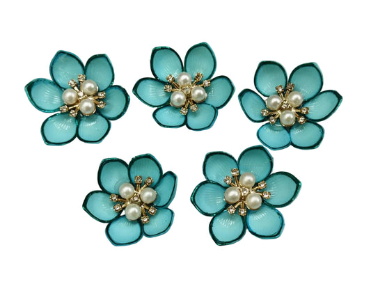 Blue Artificial Flower - 10 pieces Shade -4