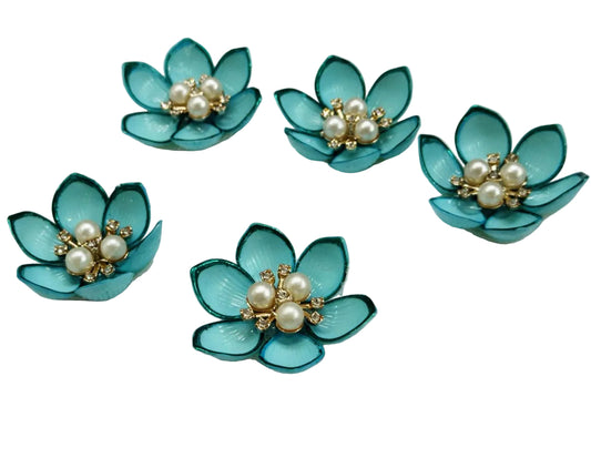 Blue Artificial Flower - 10 pieces Shade -4