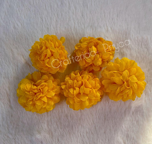 Mogra- 5 Pieces- Dark yellow -D21